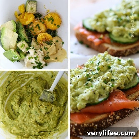 Avocado Egg Salad and Salmon Sandwich Recipe 4 Two sandwiches with cucumber slices and salmon