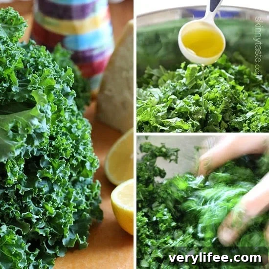 Lemon-Massaged Kale Salad with Parmesan 3 Bowl of massaged kale salad