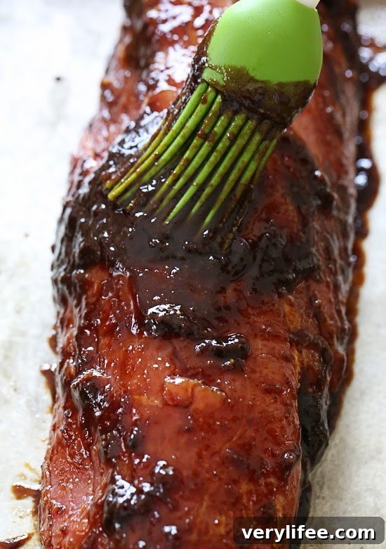 Sliced fig balsamic pork tenderloin