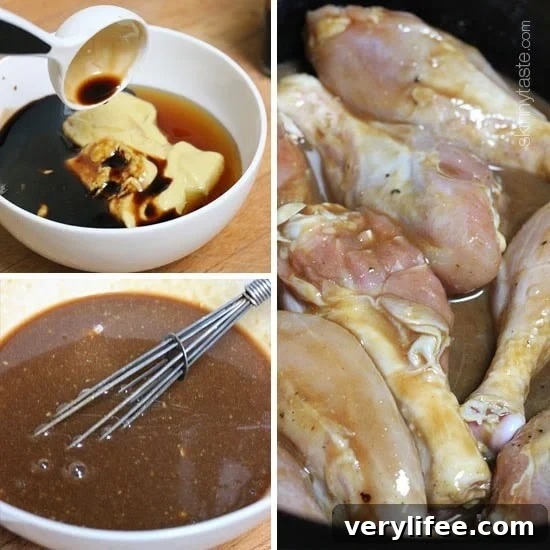 Slow Cooker Maple Dijon Glazed Chicken Drumsticks 3 img 21478 4