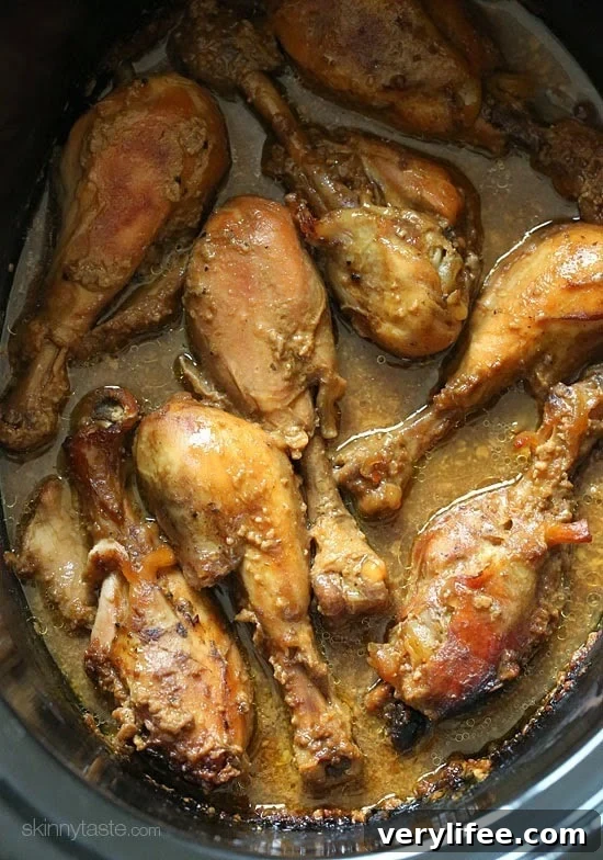 Crock Pot Maple Dijon Chicken Drumsticks Crock Pot Maple Dijon Chicken Drumsticks – EASY, made with 6 ingredients!