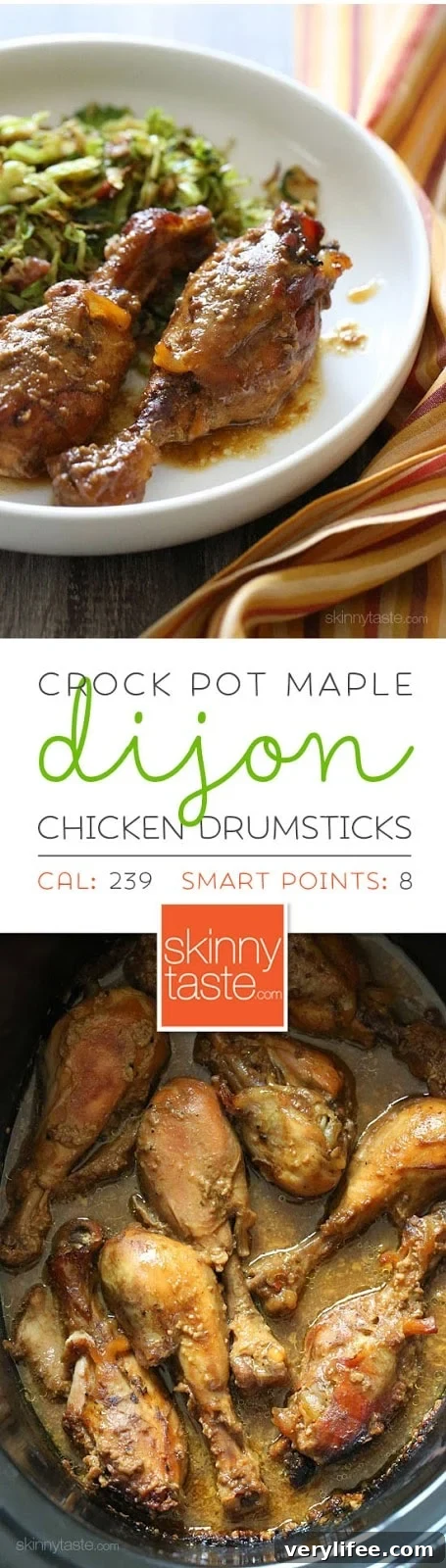 Crock Pot Maple Dijon Chicken Drumsticks Crock Pot Maple Dijon Chicken Drumsticks – An EASY 6-ingredient chicken dish the whole family will LOVE!