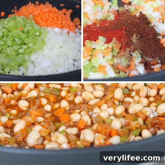 Close-up of buffalo chicken chili