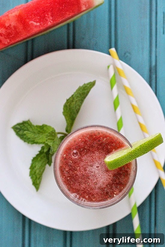 Glass of Chia Watermelon Fresca