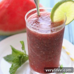 Chia Watermelon Fresca in a glass
