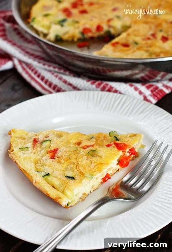 35 Zucchini Recipes for Every Meal 12 Caramelized Onion, Red Pepper and Zucchini Frittata
