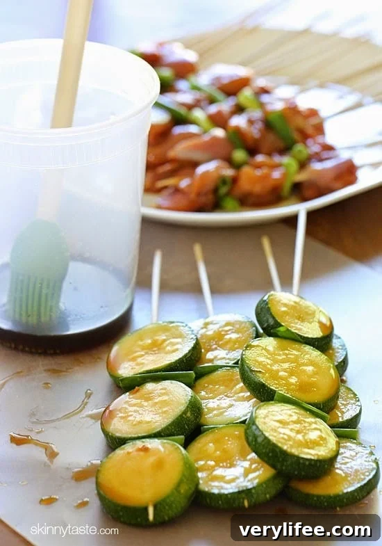 35 Zucchini Recipes for Every Meal 3 Grilled Chicken and Zucchini Skewers