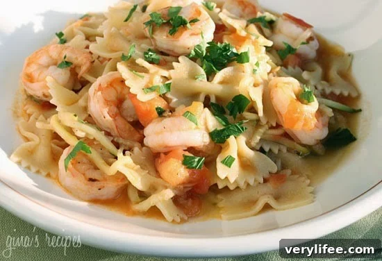 35 Zucchini Recipes for Every Meal 27 Shrimp and Zucchini with Bowties