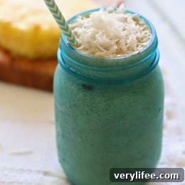 Pineapple Banana Colada Smoothie 4 No time for breakfast? Make a smoothie! I love this combination of bananas and pineapple to create this Pina Banana Colada Smoothie