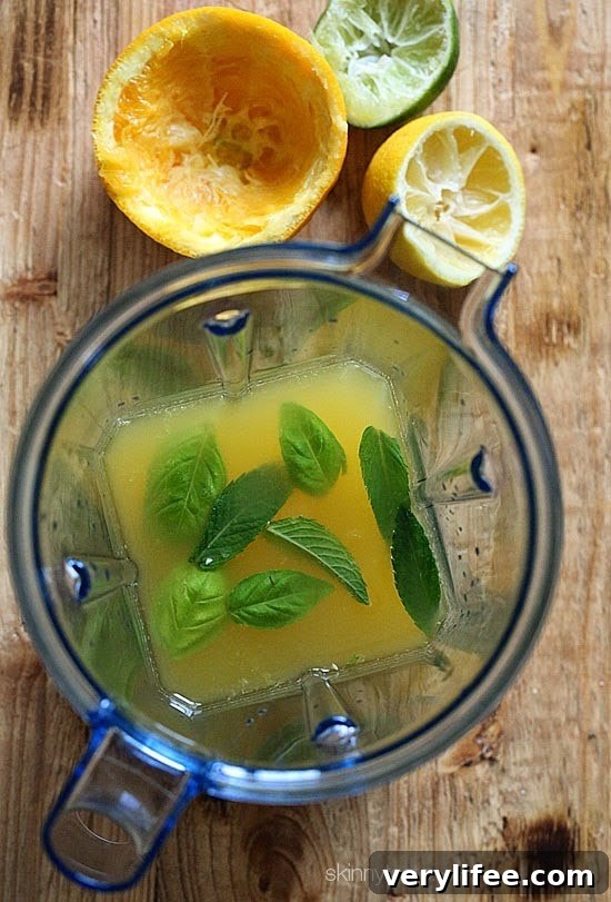 Citrus Basil Mojito Pops close-up