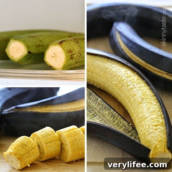 Crispy Oven-Baked Tostones Recipe with Green Plantains 5 These savory plantains have been made lighter by baking instead of frying – you won't believe how good they taste!