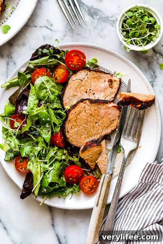 This easy Grilled Cumin Spiced Pork Tenderloin is perfect for summer nights. I season it with a quick, flavorful rub then throw it on the grill. While it cooks for 30 minutes, I make a salad and dinner is ready!