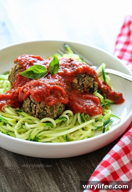 Vegan Eggplant Meatball Recipe with Garlic Marinara 2 Vegan eggplant meatballs served with marinara sauce
