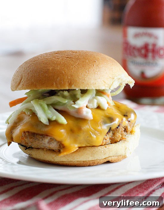 Buffalo Turkey Cheeseburger