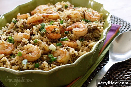 Dirty Brown Rice with Shrimp Dirty Brown Rice with Shrimp