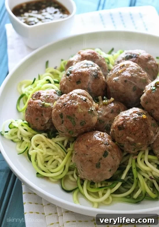 Asian Turkey Meatballs With Lime Sesame Dipping Sauce