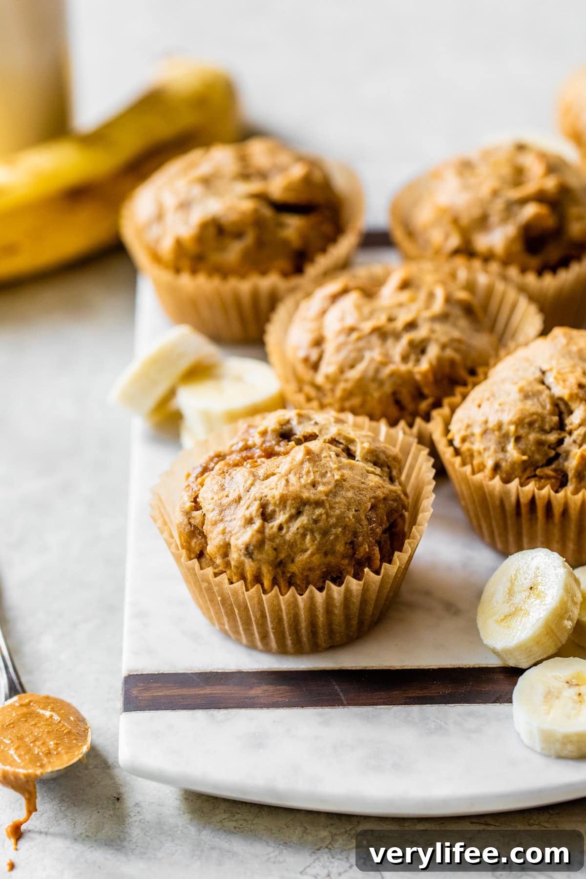 Homemade Peanut Butter Banana Muffins Recipe 3 Peanut Butter Banana Muffins