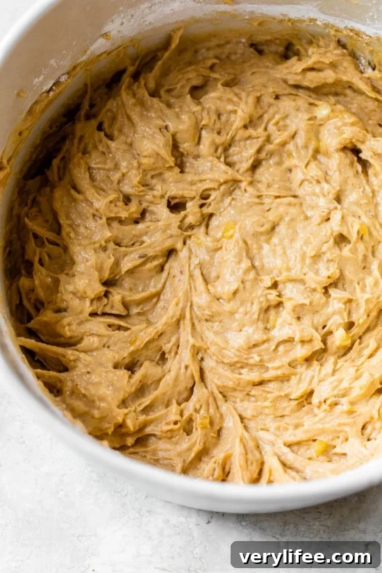 Homemade Peanut Butter Banana Muffins Recipe 7 Mix the batter with an electric mixer.