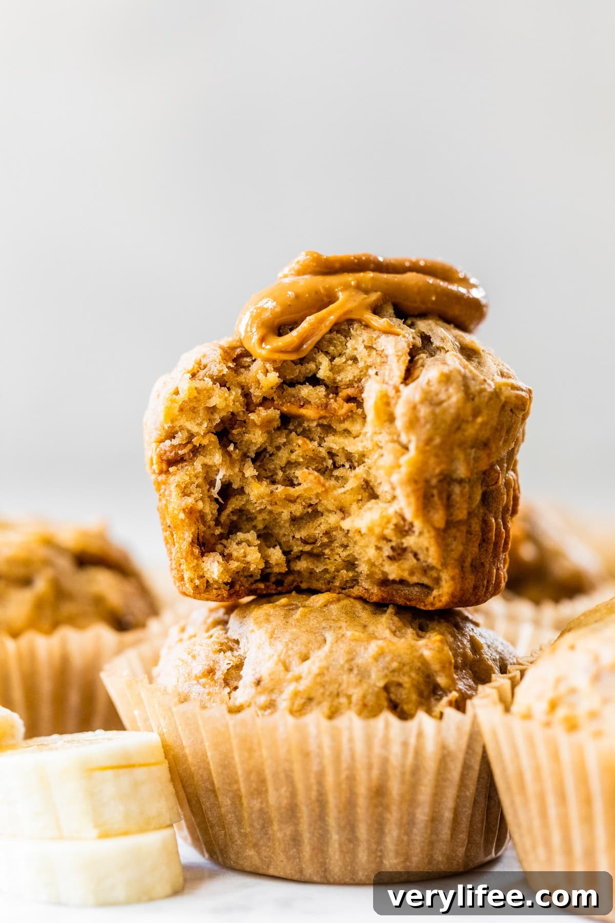 Homemade Peanut Butter Banana Muffins Recipe 10 Peanut Butter Banana Muffins