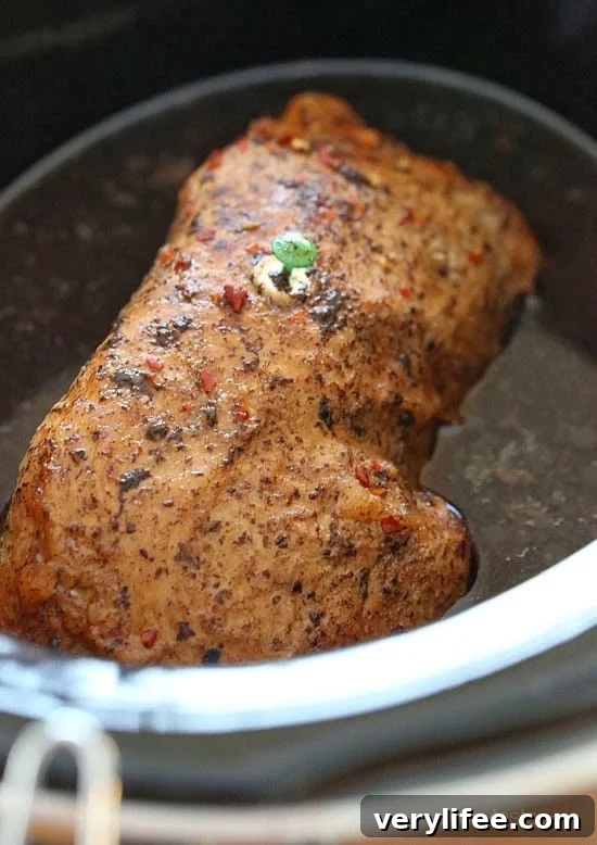 Balsamic pork slow cooker