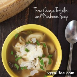 Creamy Mushroom Tortellini Soup 7 Three Cheese Tortellini and Mushroom Soup