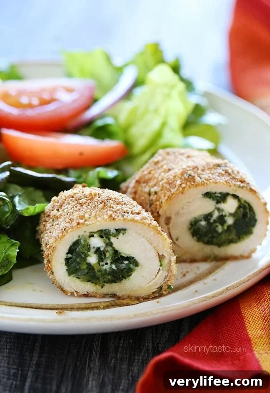This easy spinach and feta stuffed chicken breasts dinner are basically chicken cutlets stuffed with spinach feta and ricotta, breaded and baked to perfection!