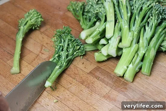 Broccolini, also known as baby broccoli, makes a fantastic, quick side dish and compliments just about anything from beef roasts, lamb, fish, turkey, chicken, lasagna and more.