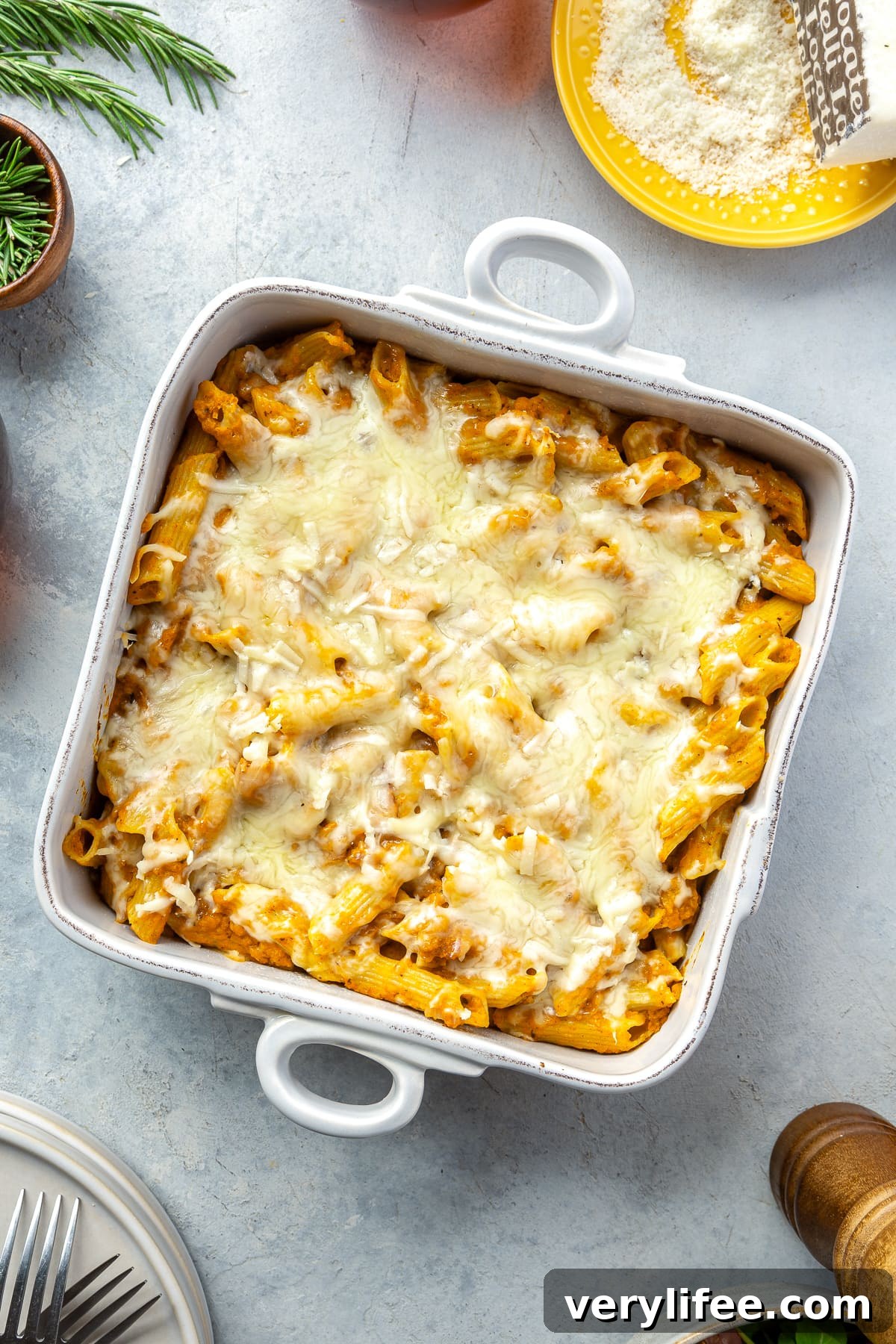 Creamy Baked Pumpkin Pasta with Melted Cheese 7 Baked Pumpkin Pasta