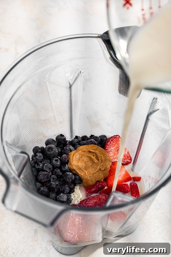 Peanut Butter and Jelly Smoothie