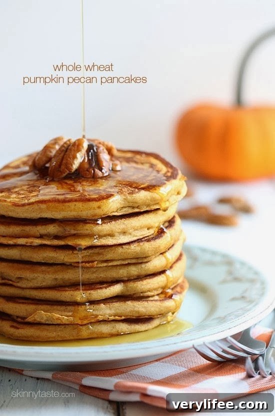 50 Pumpkin Recipes You'll Love This Fall 2 Whole Wheat Pumpkin Pecan Pancakes