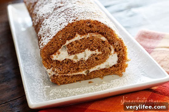50 Pumpkin Recipes You'll Love This Fall 44 Pumpkin Roll, Lightened Up