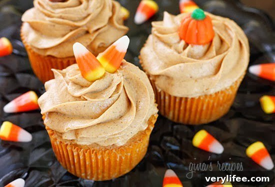 50 Pumpkin Recipes You'll Love This Fall 9 Pumpkin Cupcakes with Pumpkin Spiced Cream Cheese Frosting