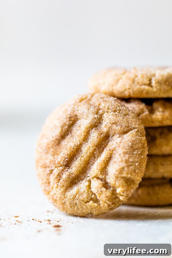 Light Pumpkin Snickerdoodle Cookies Recipe 7 Pumpkin Snickerdoodles stacked with one in front