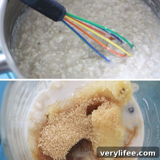 Blueberry Banana Oatmeal Smoothie – If you're looking for a heart healthy, dairy-free breakfast loaded with fiber you can eat on the run, this is it!