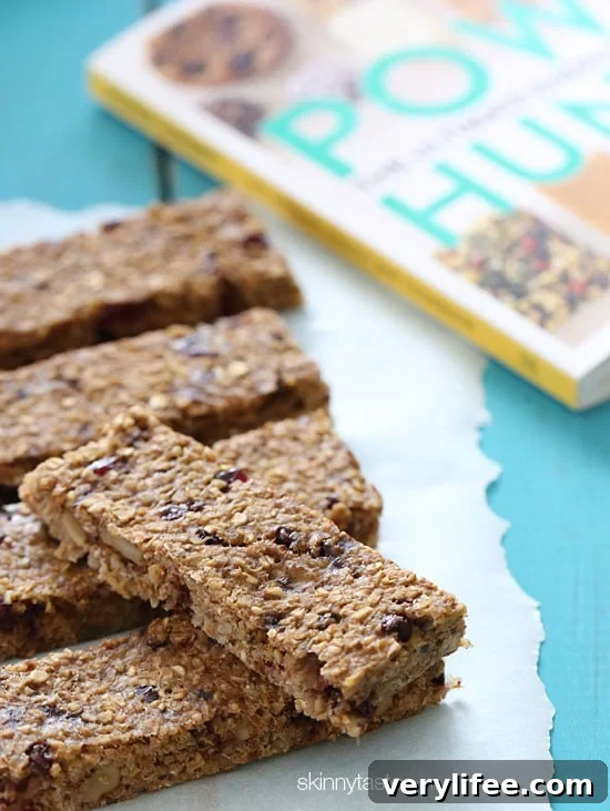 No-Bake Banana Oat Bars Recipe 3 The heart-healthy power bars have all the ingredients one might have on a banana split: made with quinoa, rolled oats, dried cherries, nuts and honey.