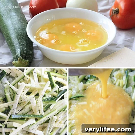 Tomato and Zucchini Frittata Recipe 4 Garden tomatoes, zucchini, and eggs