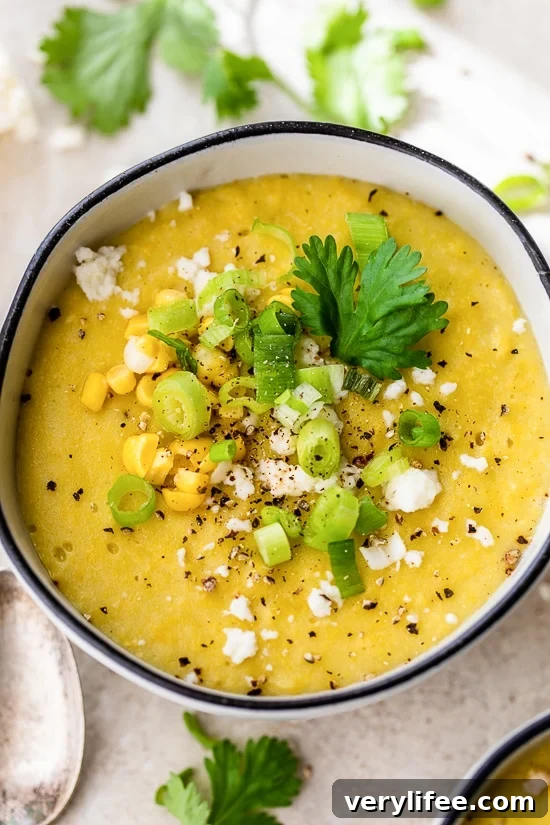 Corn Soup with Queso Fresco