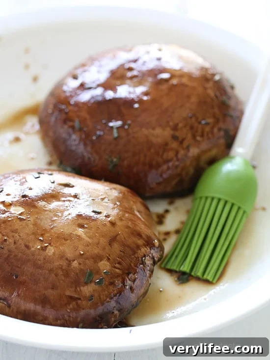 Marinade for portobello mushrooms.