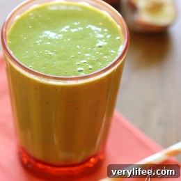 Peach Banana Green Smoothie