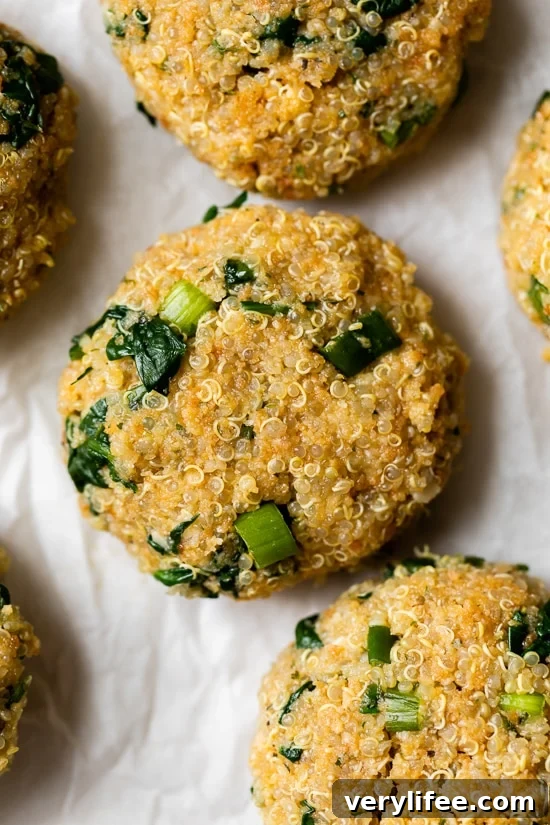 Crispy Spinach and Quinoa Patties 6 how to make quinoa patties