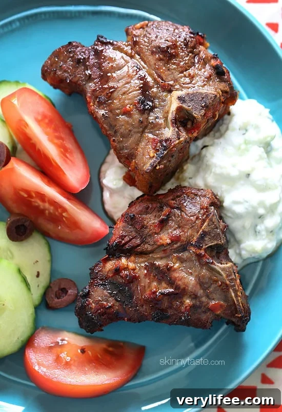 I love the Mediterranean flavors of these grilled harissa lamb loin chops marinated with fresh lemon juice, garlic, cumin and harissa.