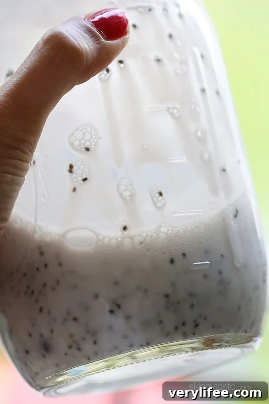 Triple berry chia pudding in a jar