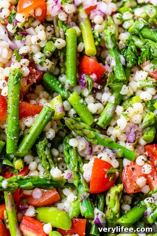 Lemon Asparagus Couscous Salad