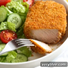 Breaded air fryer pork chops