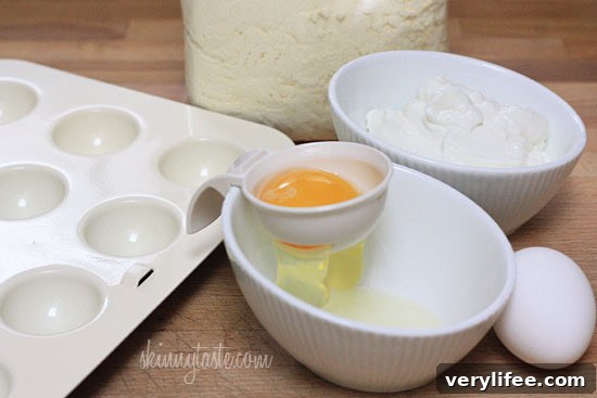 Prepped ingredients.