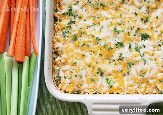 Hot and Spicy Buffalo Shrimp Dip close-up