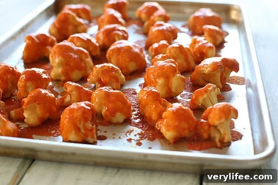 Crispy Spicy Buffalo Cauliflower Bites Recipe 4 Buffalo cauliflower served with dressing