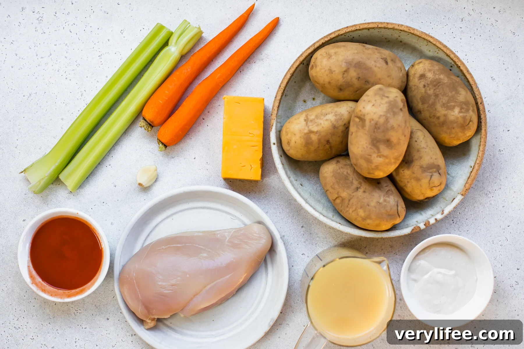 Buffalo Chicken Potato Skins ingredients