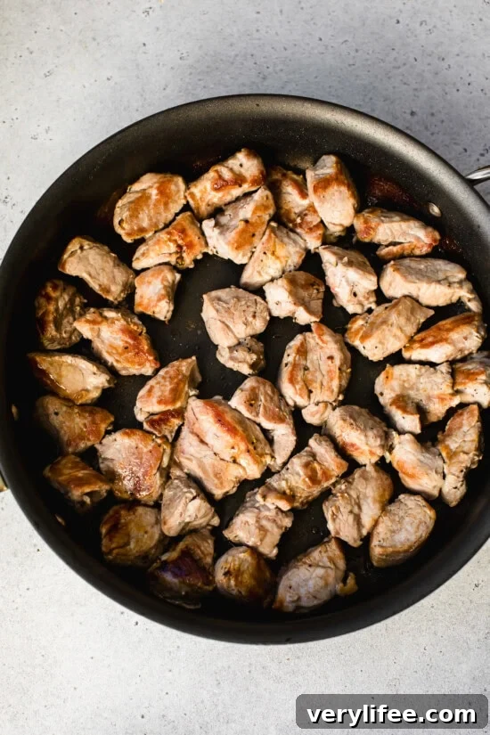 Slow Cooker Green Chili Pork Stew Recipe 6 brown the pork