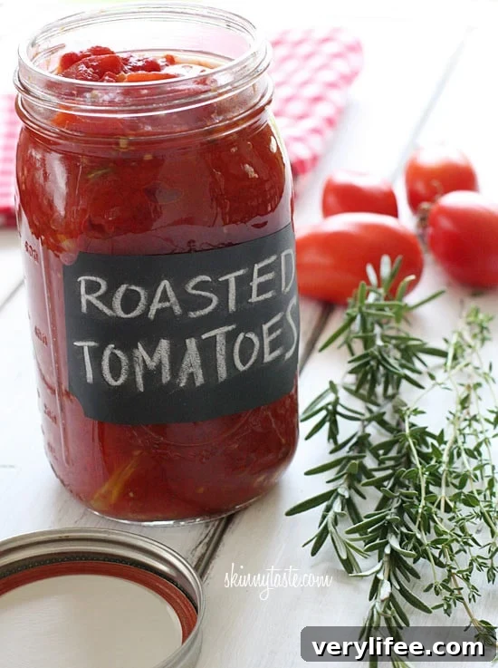 Oven-Roasted Tomatoes with Garlic and Herbs 2 Summer plum tomatoes roasted in the oven with garlic and herbs make an easy, delicious homemade tomato sauce that will fill the room with an intoxicating aroma.